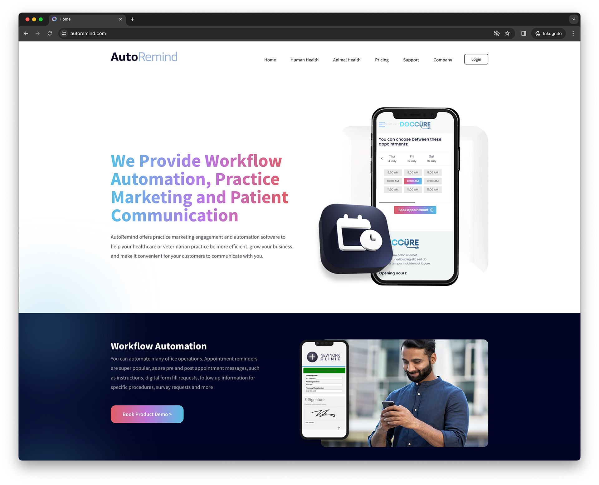 AutoRemind Website