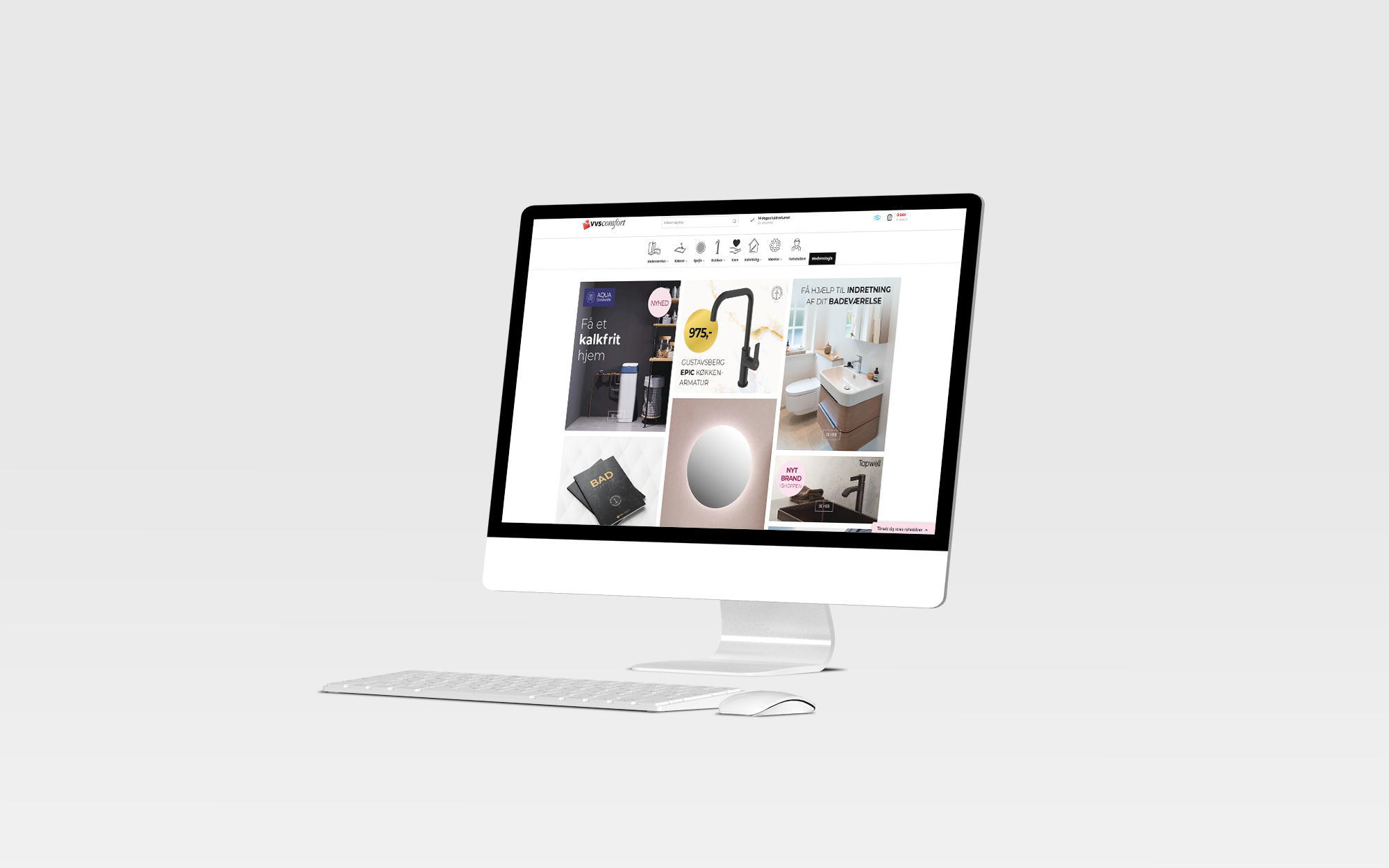VVS Comfort Website design